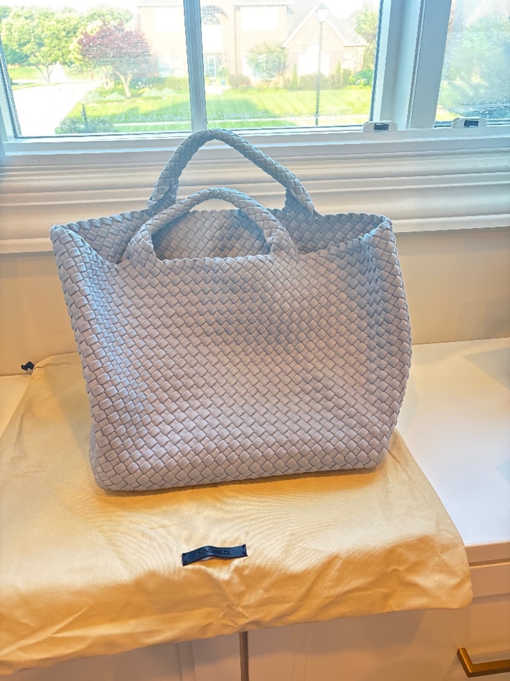Naghedi light blue Carryall Bag size Medium